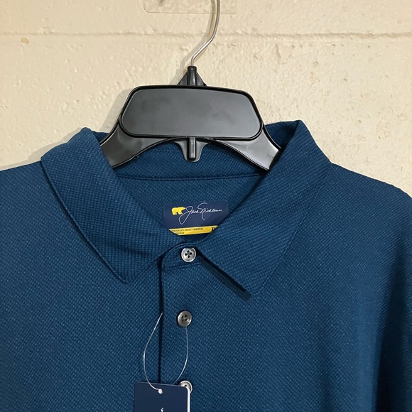 Jack Nicklaus Men's Polo Shirt Short Sleeve Collared Size XL Color Delft Melange - Picture 5 of 10
